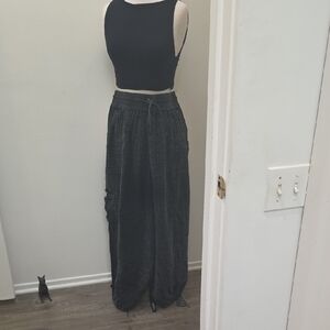 Urban Outfitters Black Wide-Leg Pants
